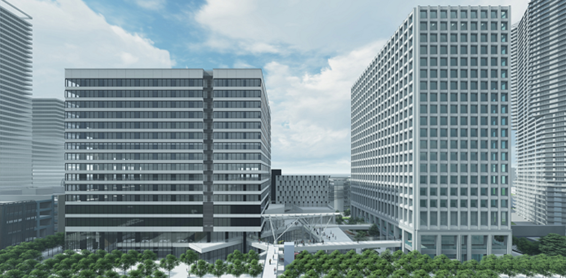 豊洲4-2街区再開発ダクト工事