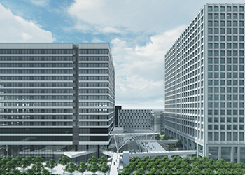 豊洲4-2街区再開発ダクト工事